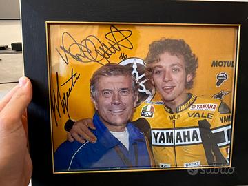 FOTO Autografata da Valentino Rossi e Agostini