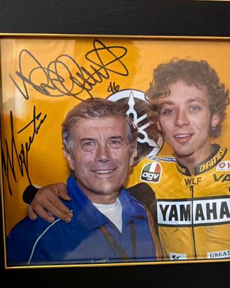 FOTO Autografata da Valentino Rossi e Agostini