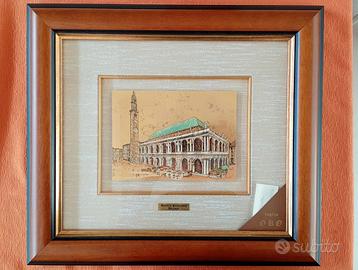 Incisione lamina oro Basilica Palladiana Vicenza
