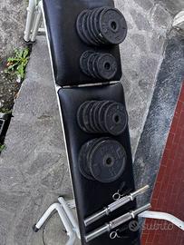 Manubri e pesi per palestra