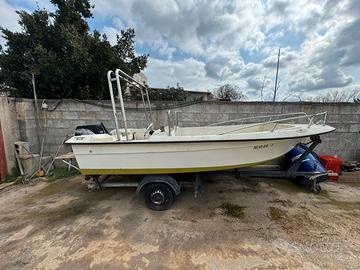 Barca open Nereide II con carrello