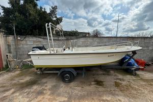 Barca open Nereide II con carrello