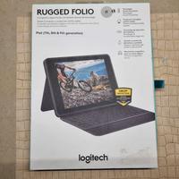 NUOVA mai usata! Logitech Rugged Folio iPad (7a-9a