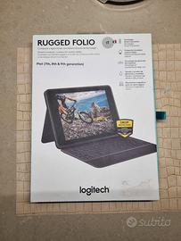 NUOVA mai usata! Logitech Rugged Folio iPad (7a-9a