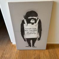 QUADRO CANVAS STAMPA BANKSY