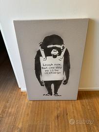 QUADRO CANVAS STAMPA BANKSY