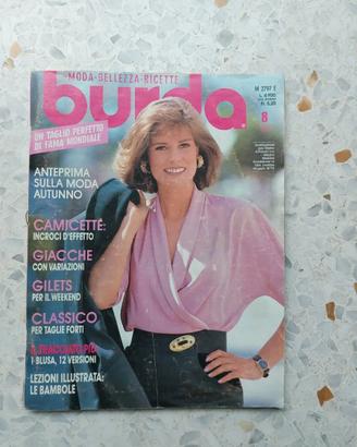 Rivista BURDA Agosto 1990 completa di inserti