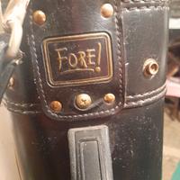 borsa da golf in cuoio marca FORE! 