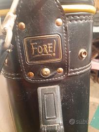 borsa da golf in cuoio marca FORE! 