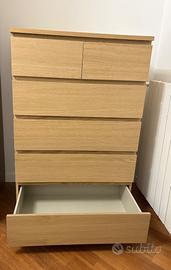 Cassettiera con 6 cassetti