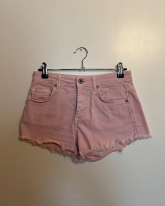 Pantaloncini a vita bassa rosa