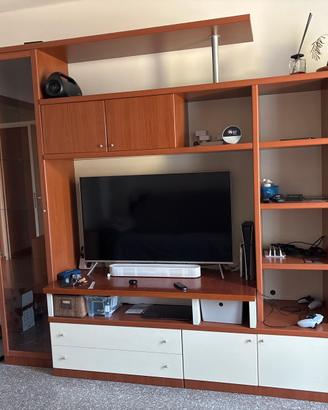 MOBILE SALOTTO CILIEGIO/BIANCO