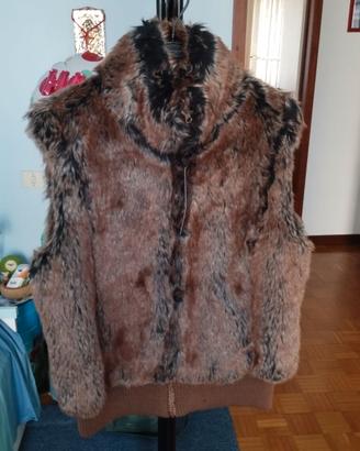 GILET PELLICCIA ECOLOGICA - NUOVO - LONDRA