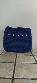Pochette Blu Fatta A Mano