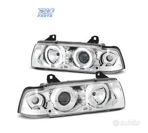 FARI BMW E36 90-99 ANGEL EYES FONDO CROMATO