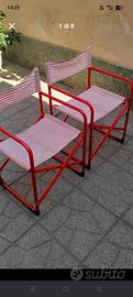 Sedie da regista Vintage Ikea anni 90