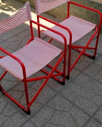 Sedie da regista Vintage Ikea anni 90