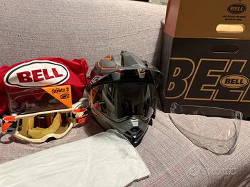 Casco bell mx9+visiera fotocromatica+accessori