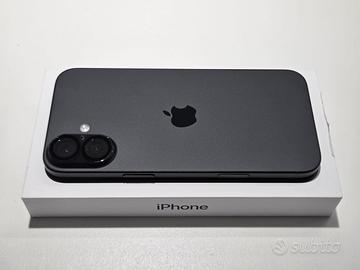 Iphone 16 plus nero con custodia apple