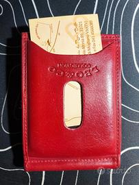 Portafoglio in Pelle Rossa