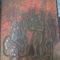 incisione su rame anni 70 provenienza Zaire