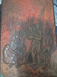 incisione su rame anni 70 provenienza Zaire