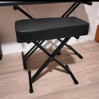 Sgabello pianoforte pieghevole