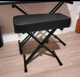 Sgabello pianoforte pieghevole