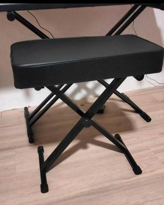 Sgabello pianoforte pieghevole
