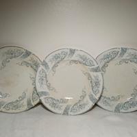 Set N° 3 piatti di Saint Cloud de Longwy sec. XIX°