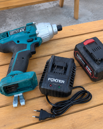 Avvitatore a impulsi Foxter 18V 180Nm + batteria 4