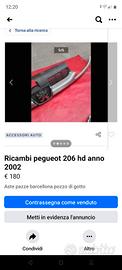 ricambi puegueot 206 HD 