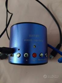 MINI CASSA SPEAKER WS-138-RC-USB-SD-MP3-Radio FM