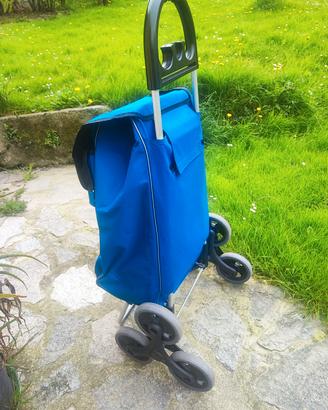 carrello porta spesa 6 ruote sali scale 