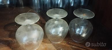 bicchieri cognac/vino servizio antico
