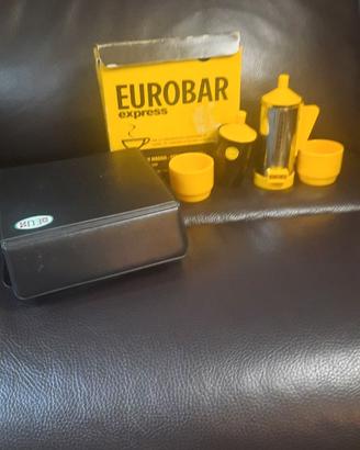 Set da caffè vintage anni 70 da viaggio