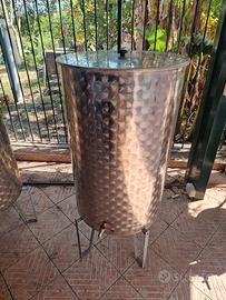 Serbatoio usato Inox vino 100 L con galleggiante