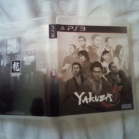 Custodia Yakuza 5 ps3 pal e adesivo Ryu Ga Gotoku