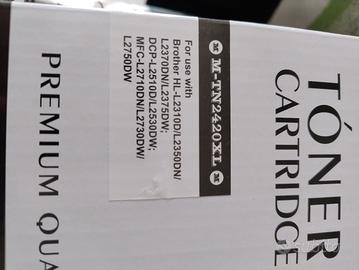 5 Toner neri per stampante laser. Modello TN2420.