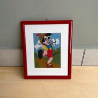 Quadro vintage Pinocchio fatto con il punto croce