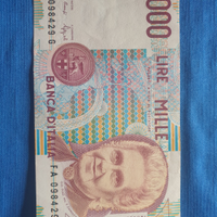 Moneta collezione 1000 lire carta m.montessori