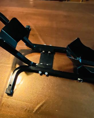 Cavalletto anteriore per moto Parzini, bilanciere