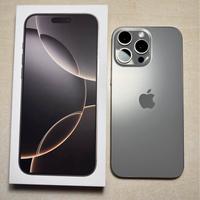 iPhone 16 pro max 256 titanio