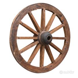 c.erc.o ruota di carro in legno