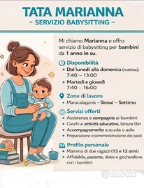 Beby Sitter pulizie domestiche e badante