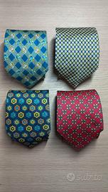 4 Cravatte ROXY TIES in pura seta Made in Italy