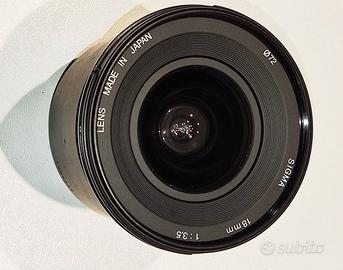 Obiettivo Sigma 18 mm f 3,5 per Canon EOS 