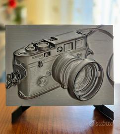 Leica M6 –Quadretto con supporto, grigio titanio 