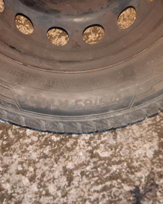 Gomme invernali 175/65 R14 con cerchi Fiat 500