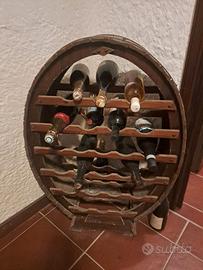 porta bottiglie in legno
